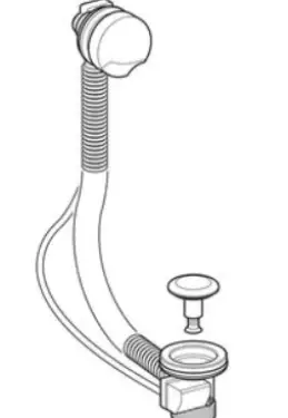 Click Here To Enlarge This Photo Of Twyford Pop-Up Bath Waste and Overflow WF5369CP