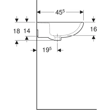 Click Here To Enlarge This Photo Of Twyford Alcona Washbasin 1 Tap Hole 60 cm - White