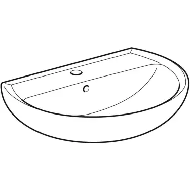 Click Here To Enlarge This Photo Of Twyford Alcona Washbasin 1 Tap Hole 60 cm - White