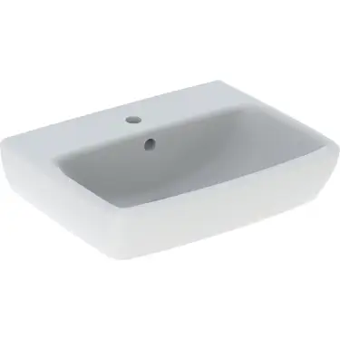 Click Here To Enlarge This Photo Of Geberit Selnova Square Handrinse Basin 50 cm White with Overflow - 501.460.00.6