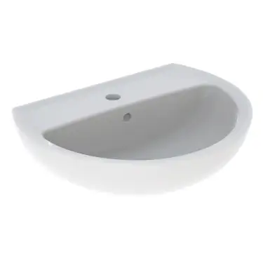 Click Here To Enlarge This Photo Of Twyford Alcona Washbasin 1 Tap Hole 55 cm x 42cm - White Ar4211Wh
