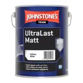 Johnstone UltraLast Matt Brilliant White 5L - Cleanable Matt Emulsion Paint