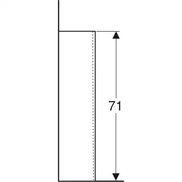 Click Here To Enlarge This Photo Of Geberit Selnova Full Pedestal White - 501.449.00.6