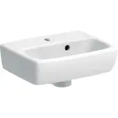 Geberit Selnova Square 36 cm White Handrinse Basin One Tap Hole with Overflow - 501.469.00.6