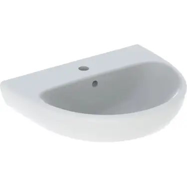 Click Here To Enlarge This Photo Of Geberit Selnova 55 cm 1 Centered Tap Hole White Washbasin with Overflow