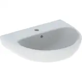 Geberit Selnova 55 cm 1 Centered Tap Hole White Washbasin with Overflow
