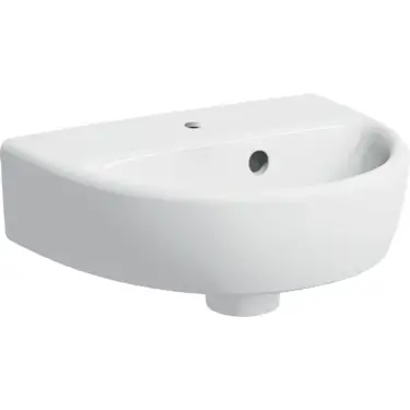 Click Here To Enlarge This Photo Of Geberit Selnova 36 cm Handrinse Basin with Asymmetrical Overflow in White - 501.406.00.6