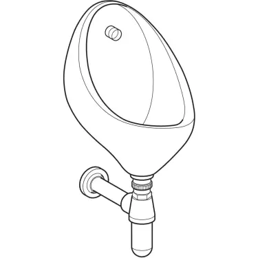 Click Here To Enlarge This Photo Of Twyford Clifton 30 cm Wall Hung Urinal for Exposed or Concealed Cistern VC7002WH