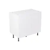 Kitchen Kit Flatpack J Pull Super Gloss White 900 Base Kitchen Cabinet - FKKJ0071