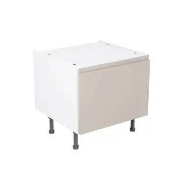 Click Here To Enlarge This Photo Of Kitchen Kit Flatpack J-Pull Matt Light Grey 600 Belfast Sink Base Kitchen Cabinet - FKKJ0770