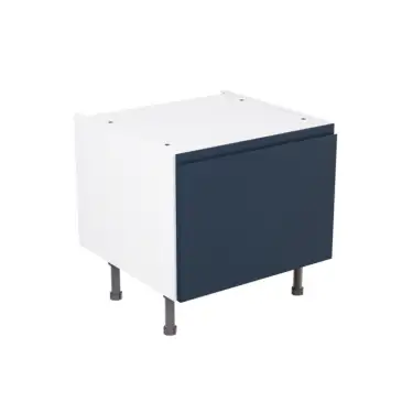Click Here To Enlarge This Photo Of Kitchen Kit Flatpack J-Pull Matt Indigo Blue 600 Belfast Sink Base Kitchen Cabinet - FKKJ1370