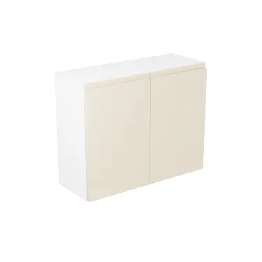 Click Here To Enlarge This Photo Of Kitchen Kit Flatpack J-Pull Gloss Cashmere 900 Wall Kitchen Cabinet - FKKJ0172
