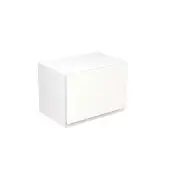 Kitchen Kit Flatpack J-Pull Matt White 500 Short Bridging Wall Kitchen Cabinet - FKKJ0573
