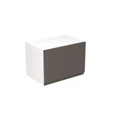 Click Here To Enlarge This Photo Of Kitchen Kit Flatpack J-Pull Matt Graphite 500 Short Bridging Wall Kitchen Cabinet - FKKJ0973