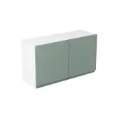 Kitchen Kit Flatpack J-Pull Matt Sage Green 800 Double Extractor Wall Kitchen Cabinet - FKKJ1175
