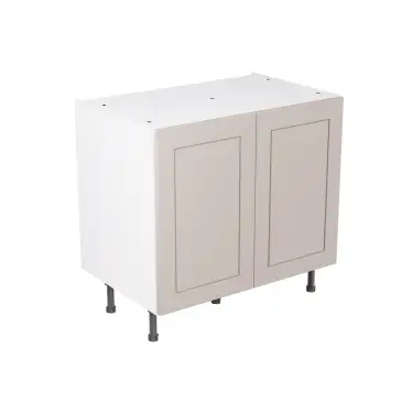 Click Here To Enlarge This Photo Of Kitchen Kit Flatpack Shaker Matt Light Grey 900 Base Kitchen Cabinet - FKKH0771