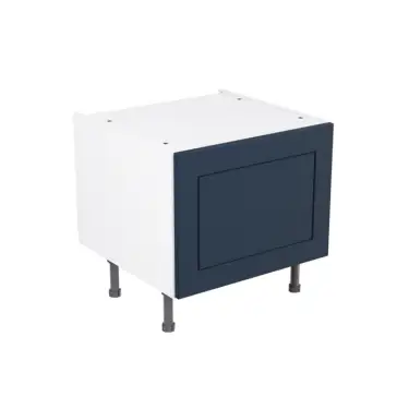 Click Here To Enlarge This Photo Of Kitchen Kit Flatpack Shaker Matt Indigo Blue 600 Belfast Sink Base Kitchen Cabinet - FKKH1370