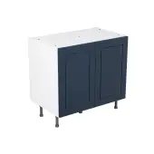 Kitchen Kit Flatpack Shaker Matt Indigo Blue 900 Base Kitchen Cabinet - FKKH1371
