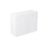 Kitchen Kit Flatpack Shaker Matt White 900 Wall Kitchen Cabinet - FKKH0572