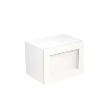 Click Here To Enlarge This Photo Of Kitchen Kit Flatpack Shaker Matt White 500 Short Bridging Wall Kitchen Cabinet - FKKH0573
