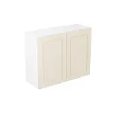 Kitchen Kit Flatpack Shaker Matt Cashmere 900 Wall Kitchen Cabinet - FKKH0672