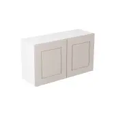 Kitchen Kit Flatpack Shaker Matt Light Grey 800 Double Extractor Wall Kitchen Cabinet - FKKH0775