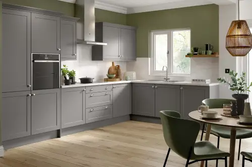 Click Here To Enlarge This Photo Of Kitchen Kit Flatpack Shaker Matt Dust Grey 900 Wall Kitchen Cabinet - FKKH0872