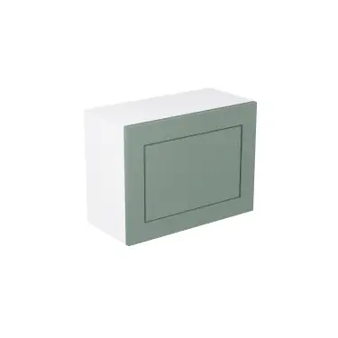 Click Here To Enlarge This Photo Of Kitchen Kit Flatpack Shaker Matt Sage Green 600 Single Extractor Wall Kitchen Cabinet - FKKH1174