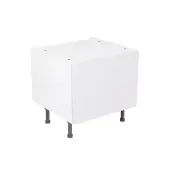 Kitchen Kit Flatpack Slab Standard White 600 Belfast Sink Base Kitchen Cabinet - FKKM1070