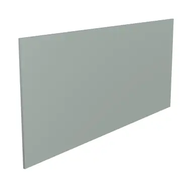 Click Here To Enlarge This Photo Of Kitchen Kit Flatpack Slab Matt Sage Green 900 Breakfast Bar Back Panel - FKKF1146