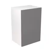 Kitchen Kit Flatpack Slab Gloss Dust Grey 900 Boiler Housing Cabinet- FKKF0366