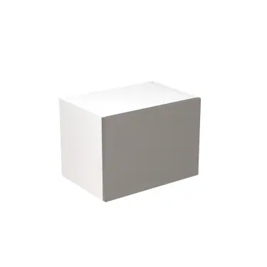 Click Here To Enlarge This Photo Of Kitchen Kit Flatpack Slab Matt Dust Grey 500 Short Bridging Wall Kitchen Cabinet - FKKF0873
