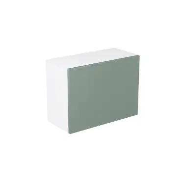 Click Here To Enlarge This Photo Of Kitchen Kit Flatpack Slab Matt Sage Green 600 Single Extractor Wall Kitchen Cabinet - FKKF1174