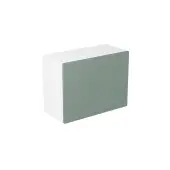Kitchen Kit Flatpack Slab Matt Sage Green 600 Single Extractor Wall Kitchen Cabinet - FKKF1174