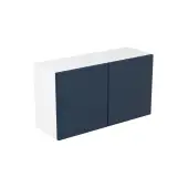 Kitchen Kit Flatpack Slab Matt Indigo Blue 800 Double Extractor Wall Kitchen Cabinet - FKKF1375