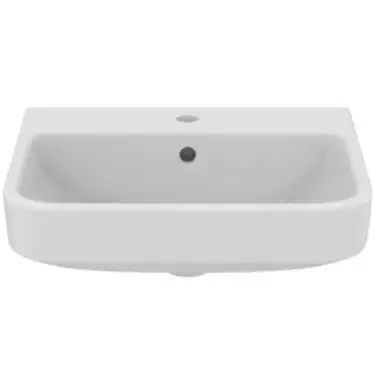 Click Here To Enlarge This Photo Of Ideal Standard I.Life B 50cm Washbasin 1 Taphole Visible Overflow - E256201