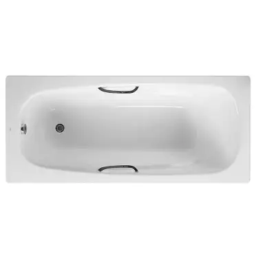 Click Here To Enlarge This Photo Of Roca Carla 1600 x 700mm Single Ended Anti-Slip Bath 2 Tap Holes - A2375L3000