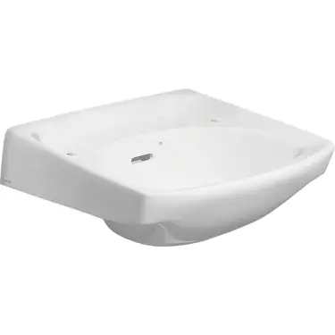 Click Here To Enlarge This Photo Of Twyford Classic Low Level Washbasin 2 Tap Holes with Visible Overflow White (CC4212WH)