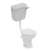Armitage Shanks Sandringham 21 Low Level Toilet Side Inlet Cistern Standard Seat and Cover with Metal Hinges