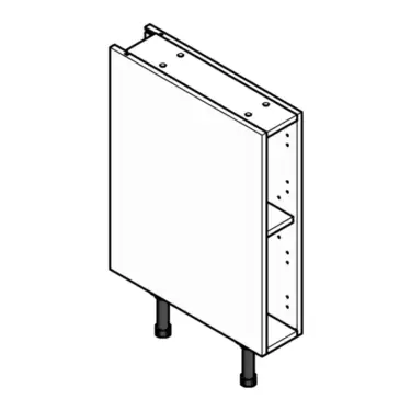 Click Here To Enlarge This Photo Of Single Flatpack Kitchen Cabinet 150mm Base Unit