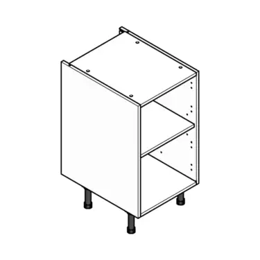 Click Here To Enlarge This Photo Of Single Flatpack Kitchen Cabinet 450mm Base Unit