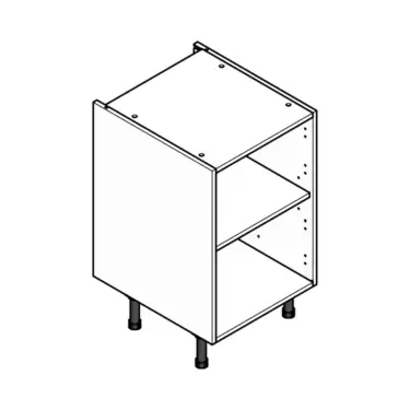 Click Here To Enlarge This Photo Of Single Flatpack Kitchen Cabinet 500mm Base Unit