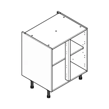 Click Here To Enlarge This Photo Of Double Flatpack Kitchen Cabinet 700mm Base Unit
