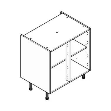 Click Here To Enlarge This Photo Of Double Flatpack Kitchen Cabinet 800mm Base Unit