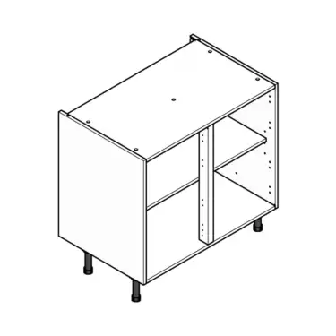 Click Here To Enlarge This Photo Of Double Flatpack Kitchen Cabinet 900mm Base Unit