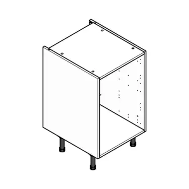Click Here To Enlarge This Photo Of Flatpack Kitchen Cabinet 500mm Full Drawer Base Unit