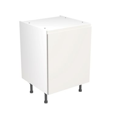 Click Here To Enlarge This Photo Of Kitchen Kit Flatpack J Pull Ultra Matt White 600 Base Unit - FKKJ0504