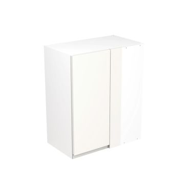 Click Here To Enlarge This Photo Of Kitchen Kit Flatpack J Pull Ultra Matt White 600 Wall Unit Blind Corner - FKKJ0516