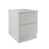 Classic / Shaker Light Grey 2-Drawer Bedside Chest - BEDGS1616C