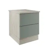 Classic / Shaker Sage Green 2-Drawer Bedside Chest - BEDUS1116C